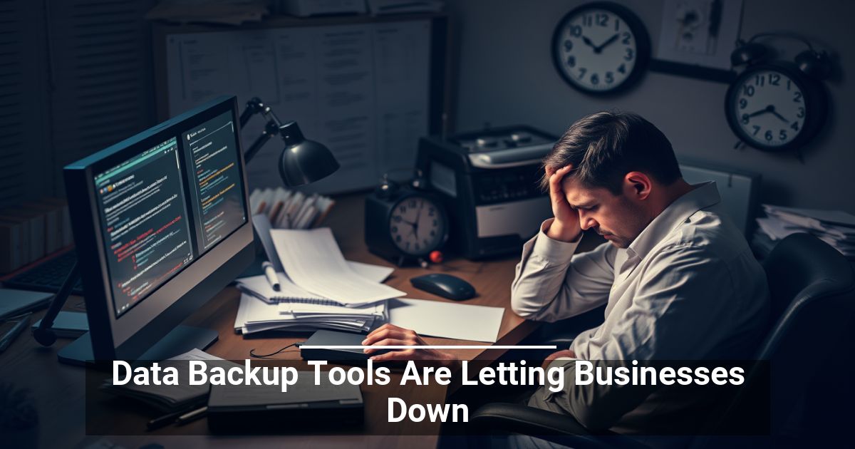 Data Backup Tools Are Letting Businesses Down