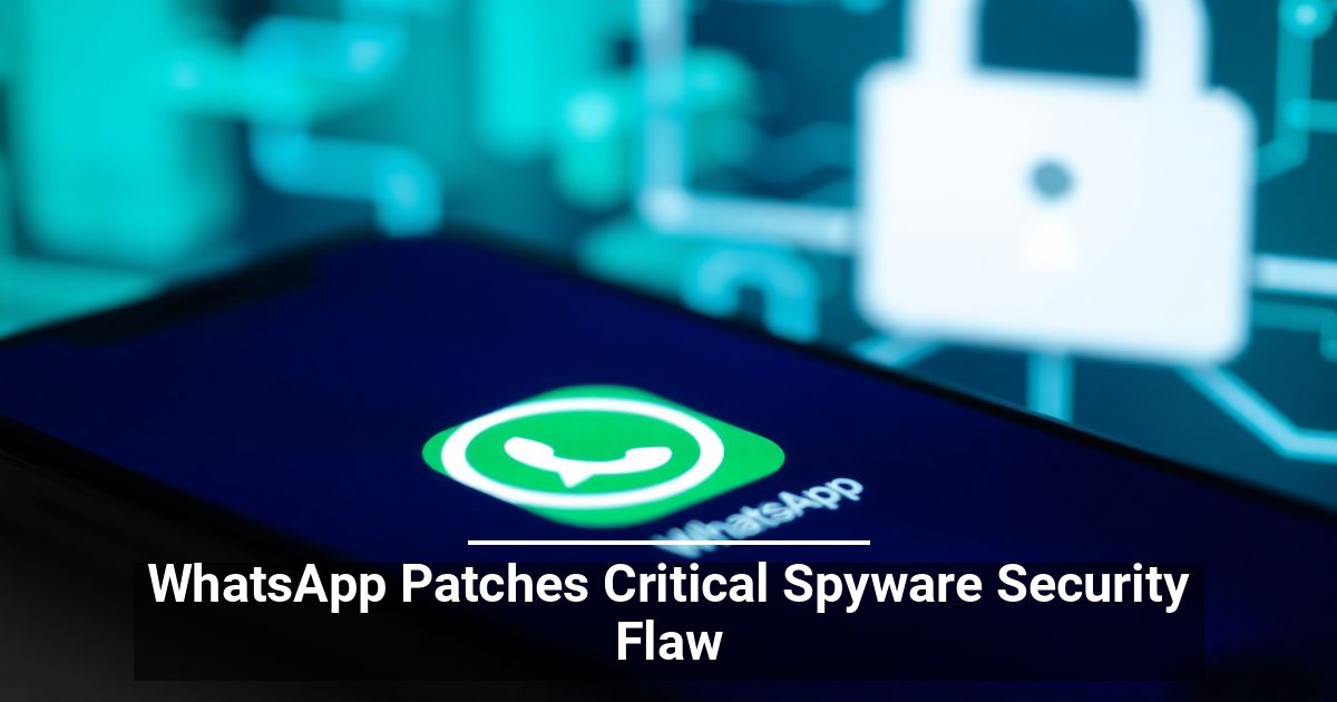 WhatsApp Patches Critical Spyware Security Flaw